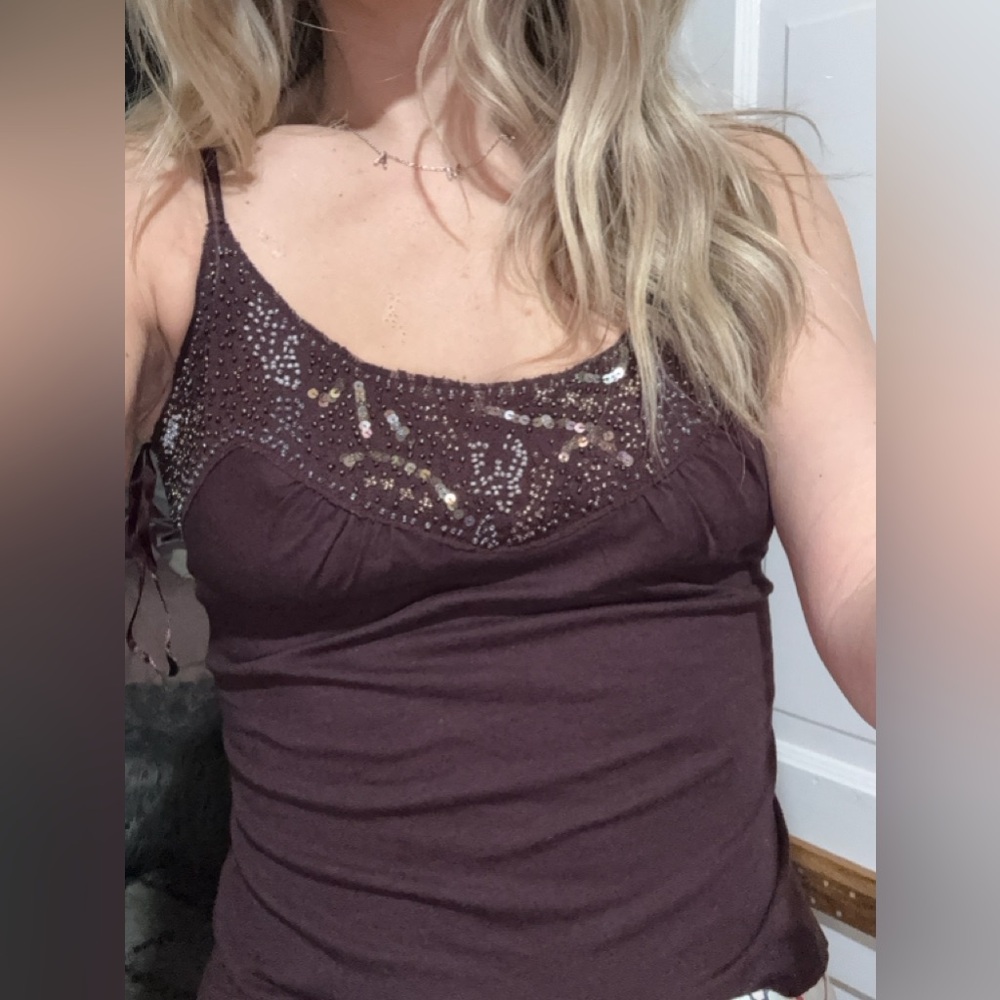 Express| Vintage Y2K Embellished Tank - Picture 5 of 5